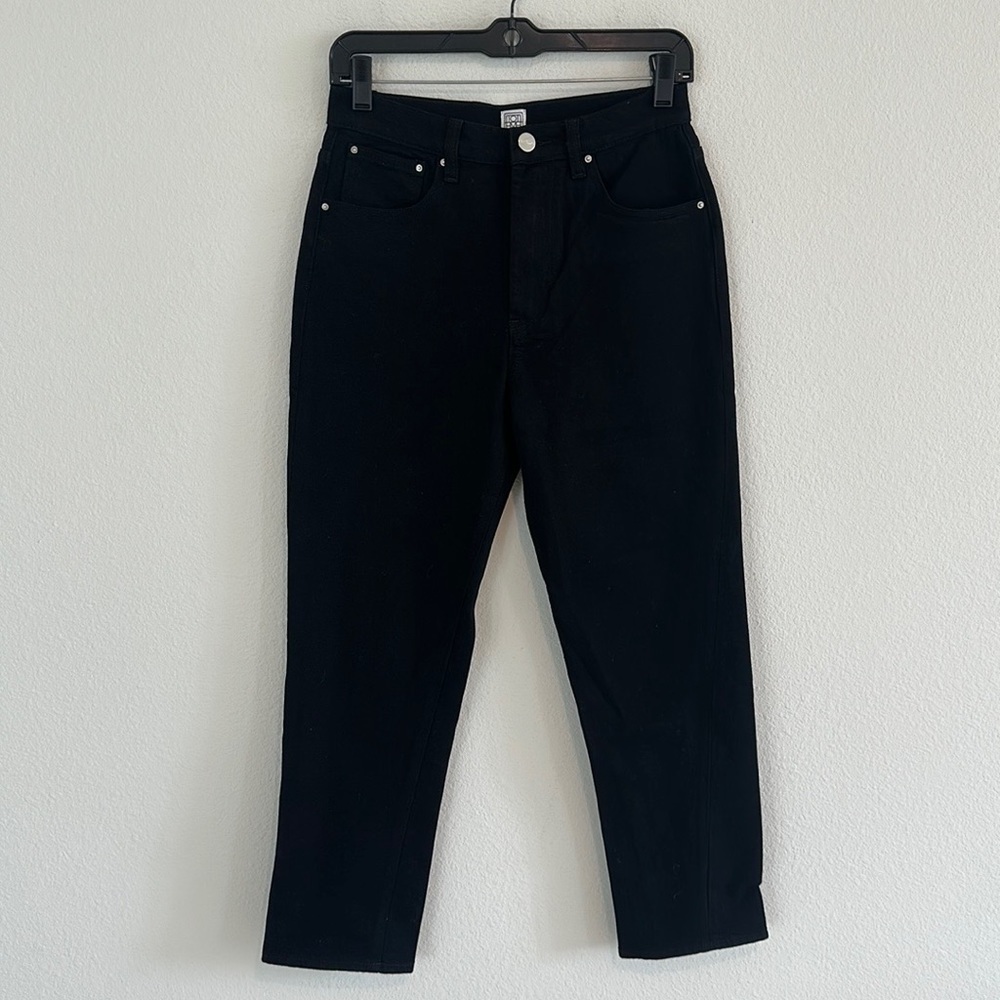 Toteme Twisted Seam Denim Black Jeans